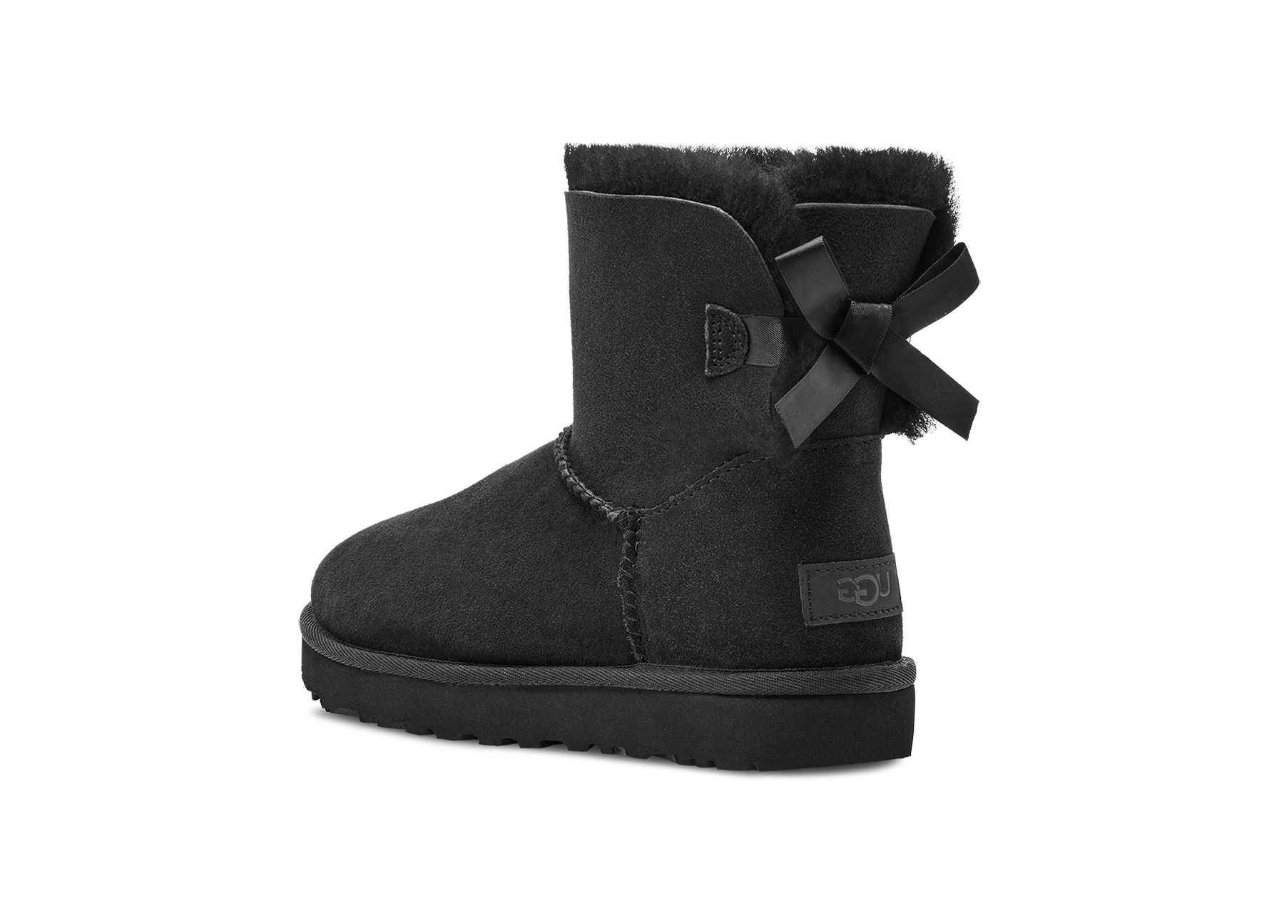 UGG Mini Bailey Bow II Black, Black (1016501-BLK)