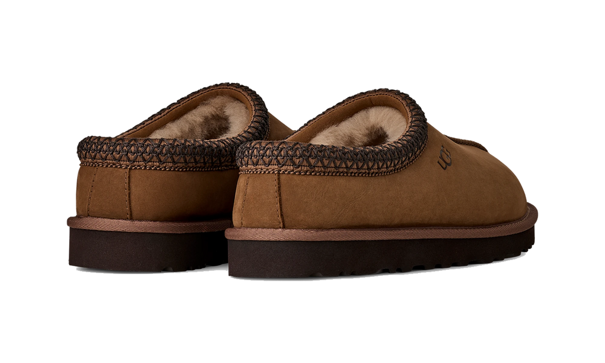 UGG Tasman II Nubuck Slipper Dark Chestnut