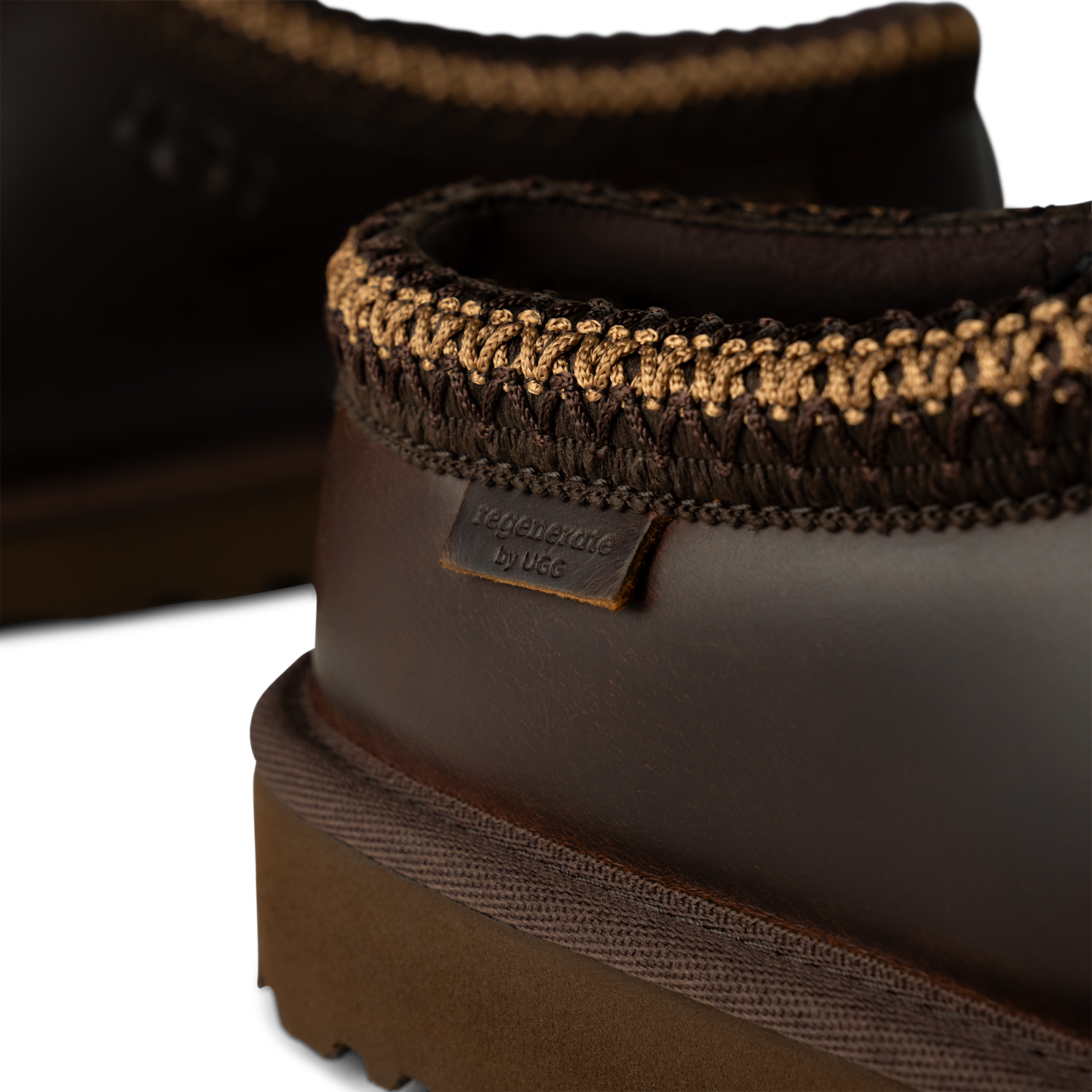 UGG Tasman LTHR Regen Slipper Ironwood, Ironwood (1163890-IWD)