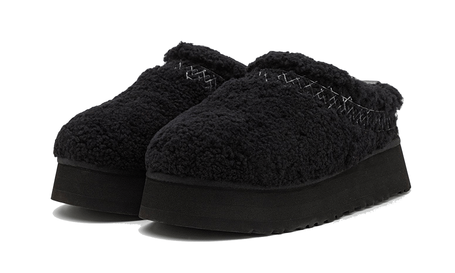 UGG Tazz Slipper Heritage Braid Black, Black (1143976-BLK)