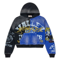 Vale Forever Bipolar Big Zip Up Hoodie Grey