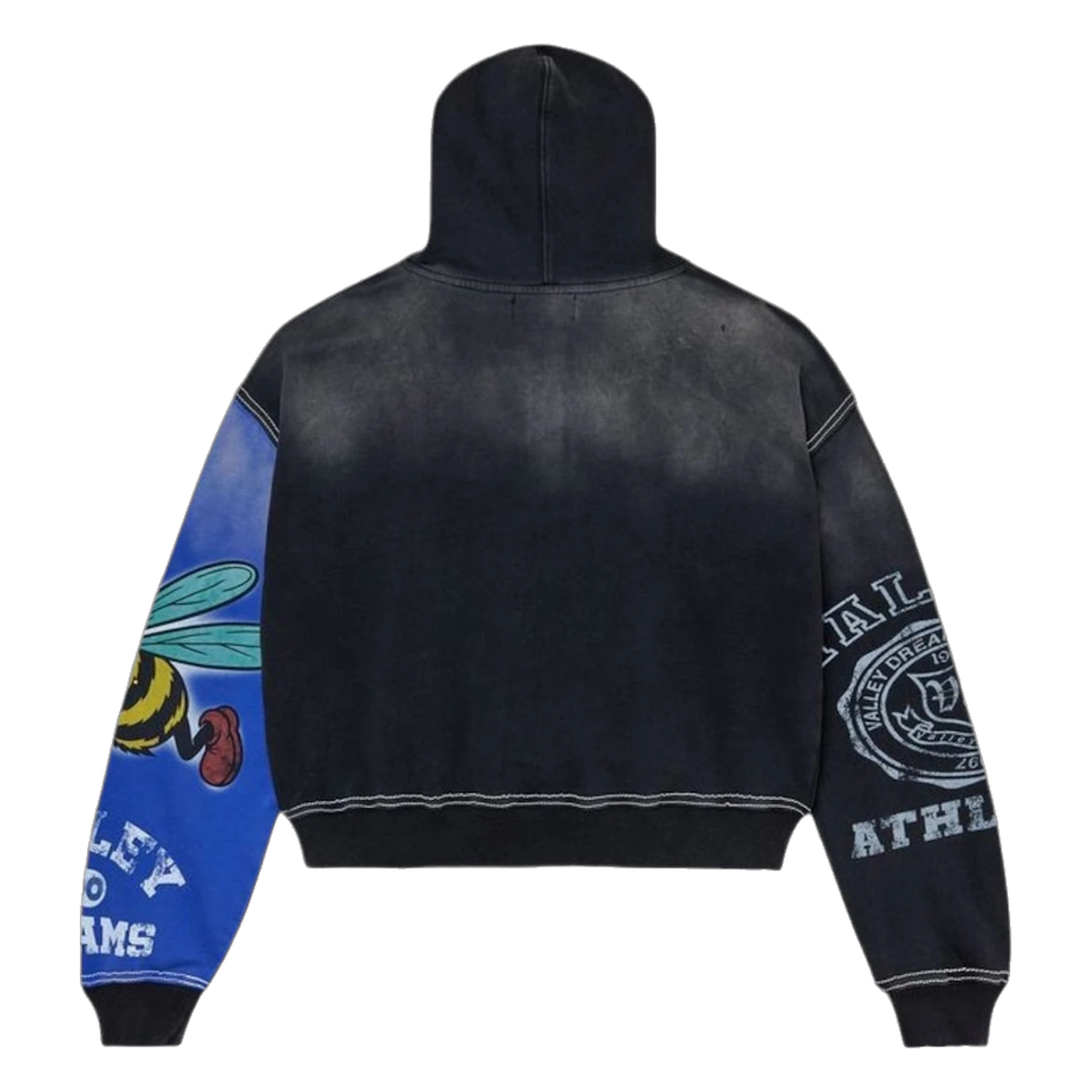 Vale Forever Bipolar Big Zip Up Hoodie Grey
