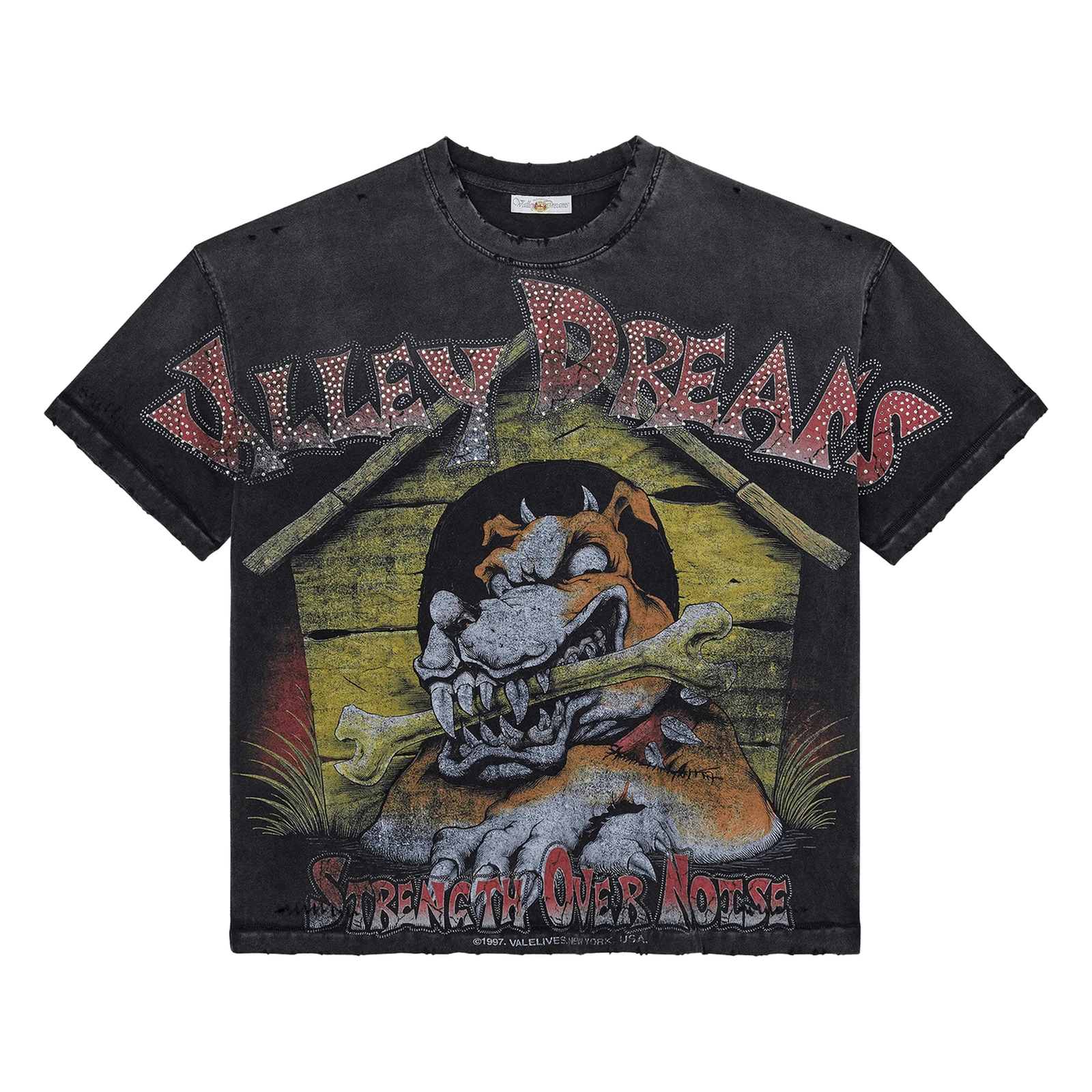 Vale Forever Doghouse Bling T-Shirt Black
