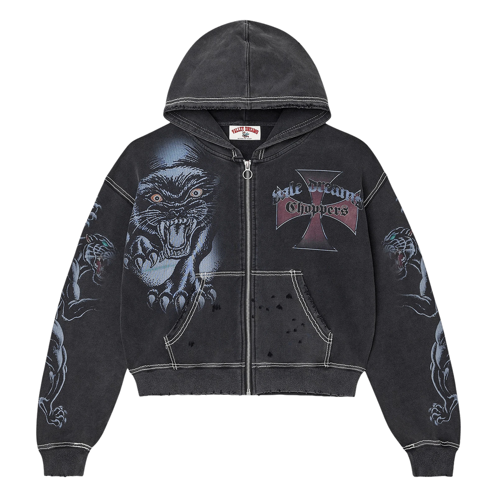 Vale Forever Hardy Boyz Zip Up Hoodie Black