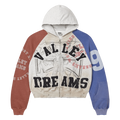 Vale Forever Patriot Chop and Screw Zip Up Hoodie Grey