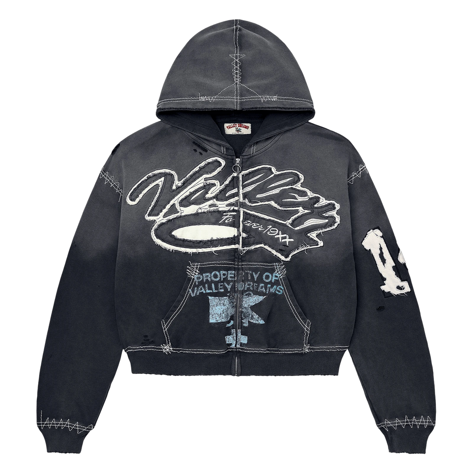 Vale Forever Religion Zip Up Hoodie Black