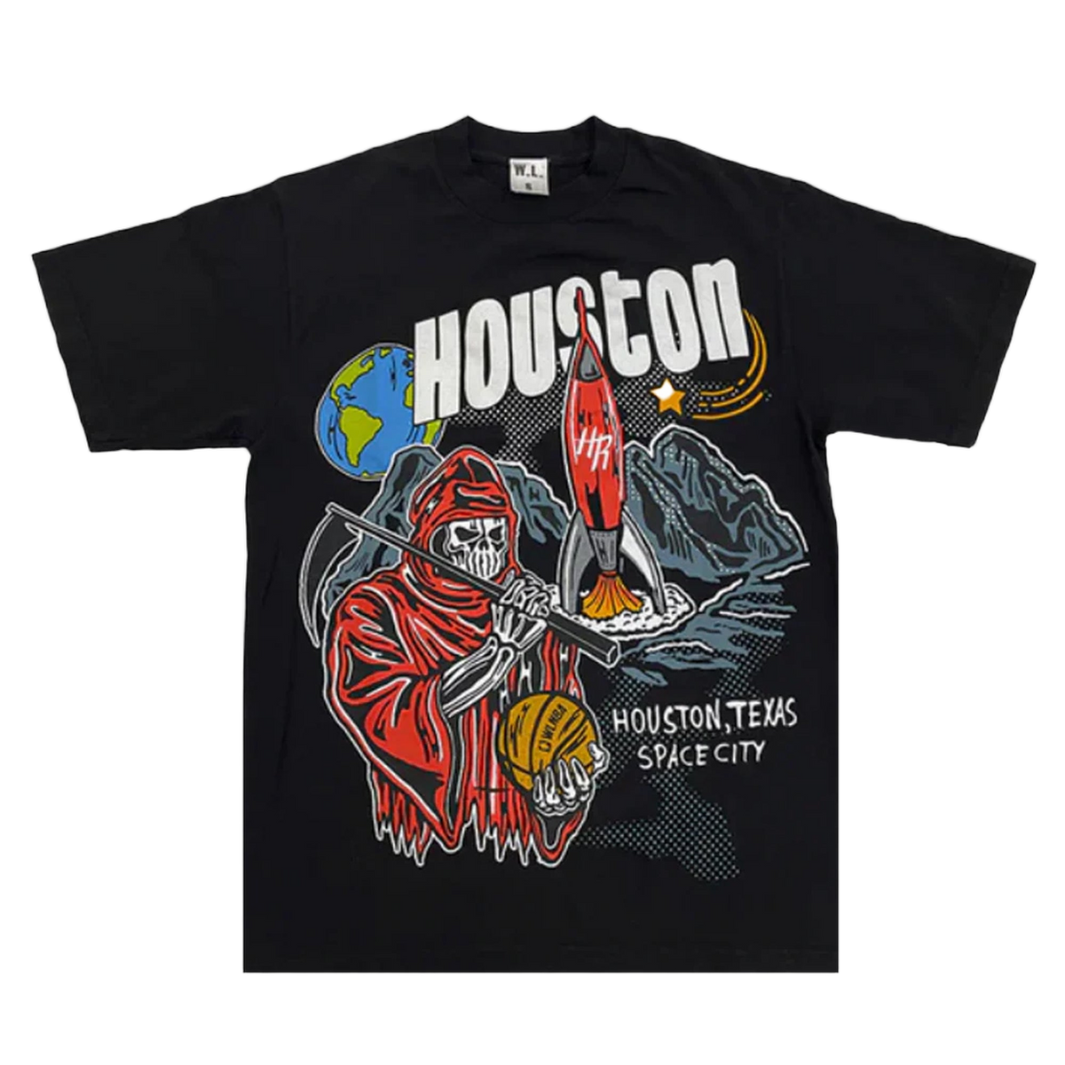 Warren Lotas Houston Space Exploration T-Shirt Black