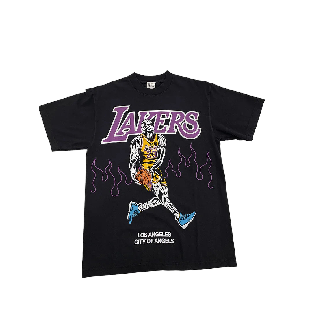 Warren Lotas Lebron James Flames T-Shirts Black