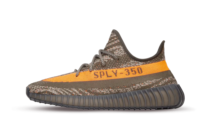 Adidas Yeezy Boost 350 V2 Carbon Beluga, Carbon Beluga/Steeple Grey/Solar Red (HQ7045)