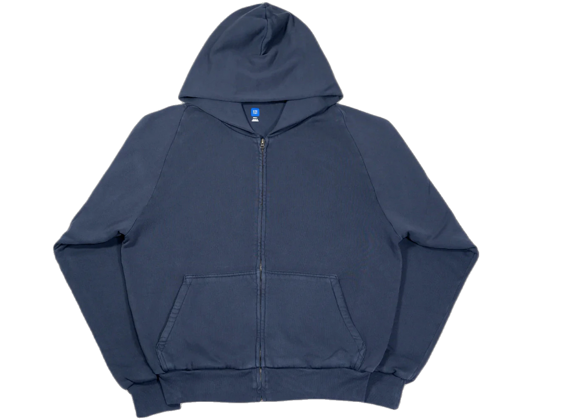 Yeezy x Gap Unreleased Zip Sweatshirt Hoodie Navy