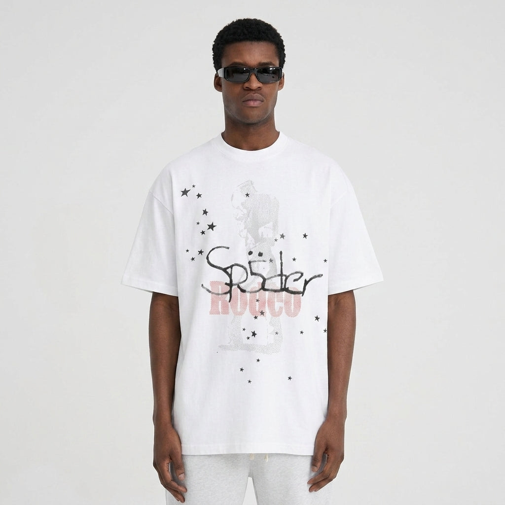 Cactus Jack by Travis Scott x Sp5der Days Before Rodeo T-Shirt II White