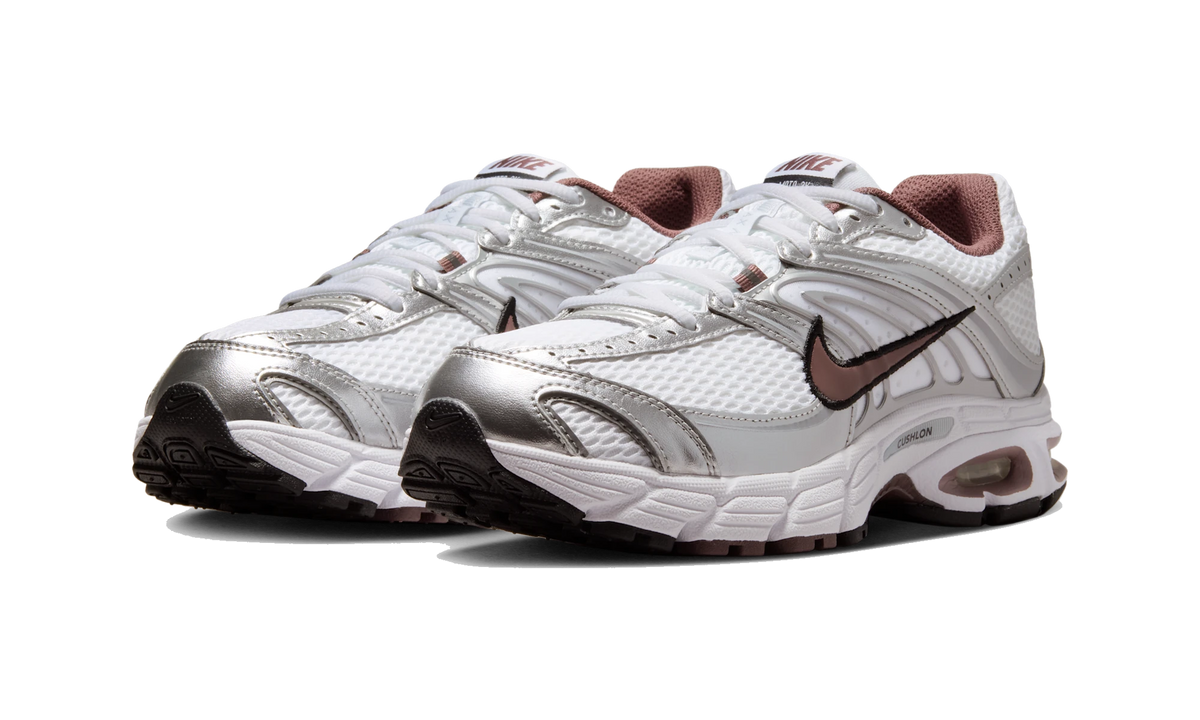 Nike Air Max Moto 2K shoes with reflective accents White/Metallic Silver/Black/Tattoo