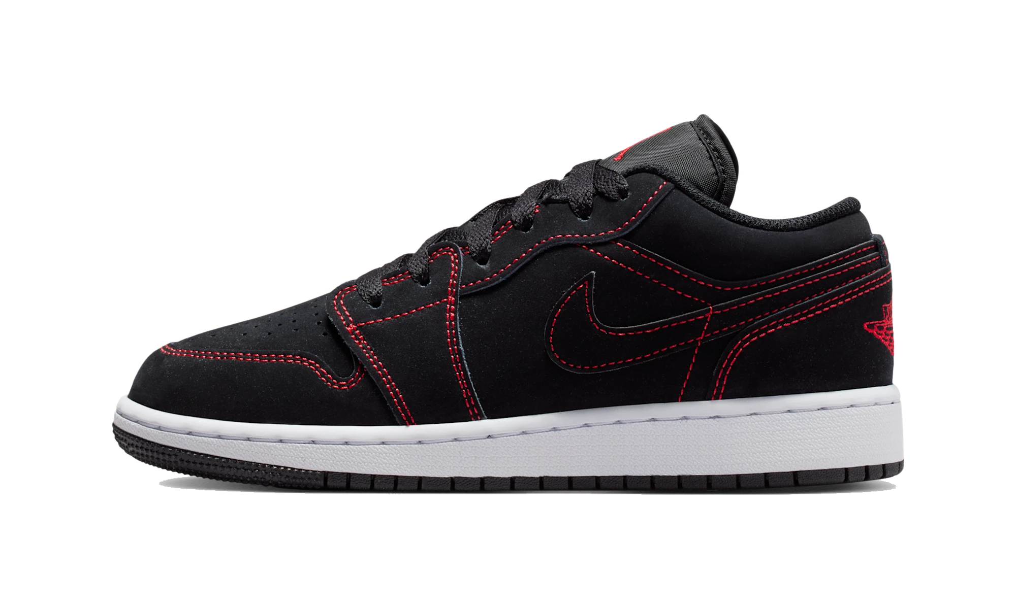 Air Jordan 1 Low Black/White/University Red