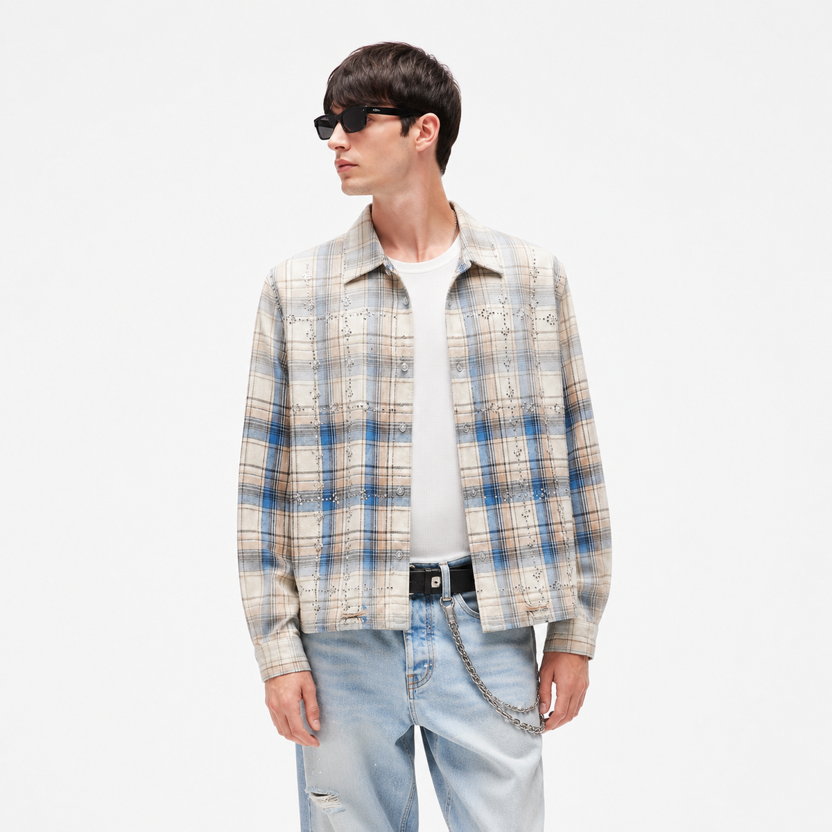 Vale Forever Skyfall Flannel Cream/Blue