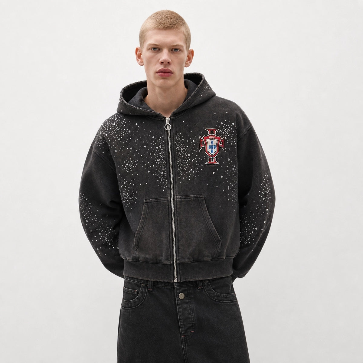 Vale Forever Pluto Custered Zip Up Black
