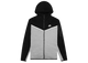 Nike Sportswear Tech Fleece Full-Zip Hoodie Black/Dark Grey Heather/White