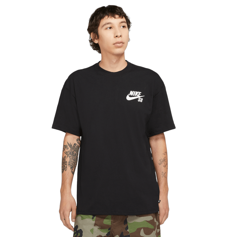 Nike SB Logo Skate T-Shirt Black/White