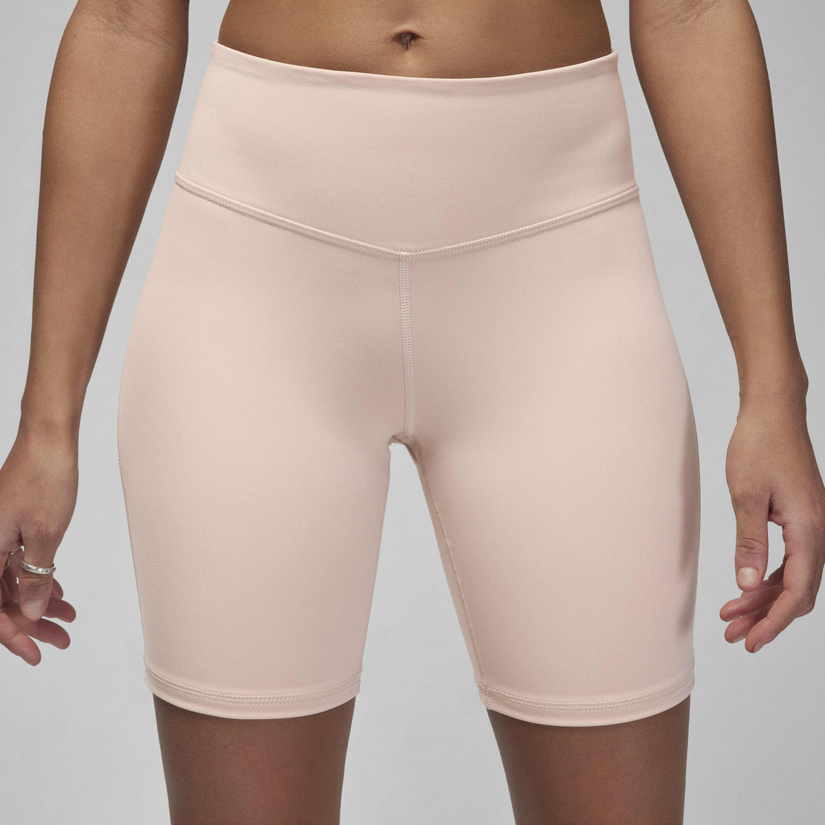 Air Jordan Sport High-Waisted 18cm (approx.) Bike Shorts Particle Beige/White