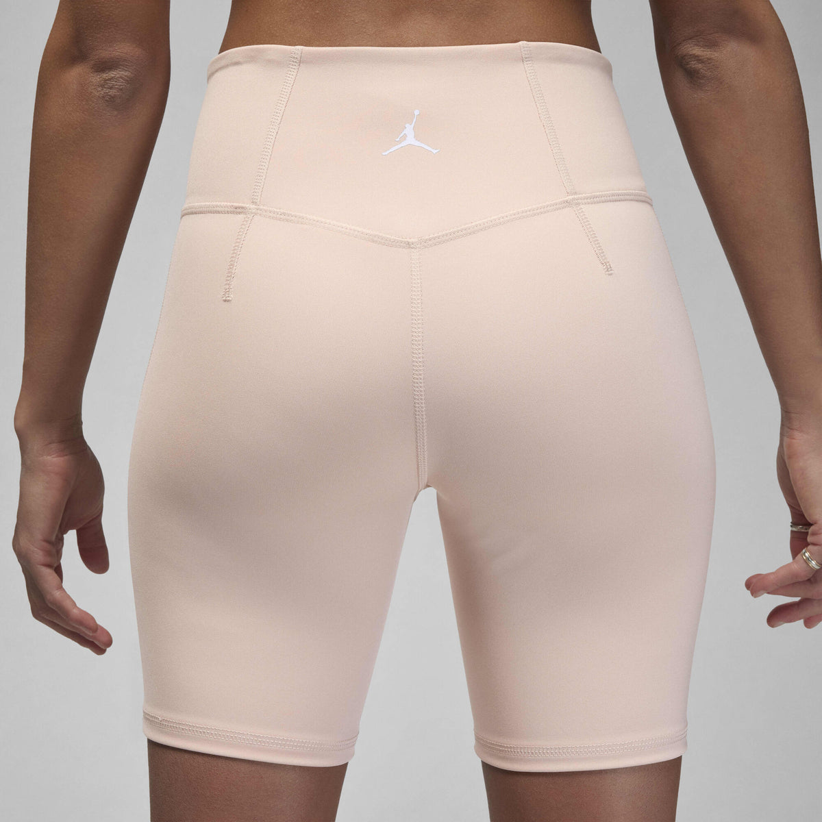 Air Jordan Sport High-Waisted 18cm (approx.) Bike Shorts Particle Beige/White - Sneak