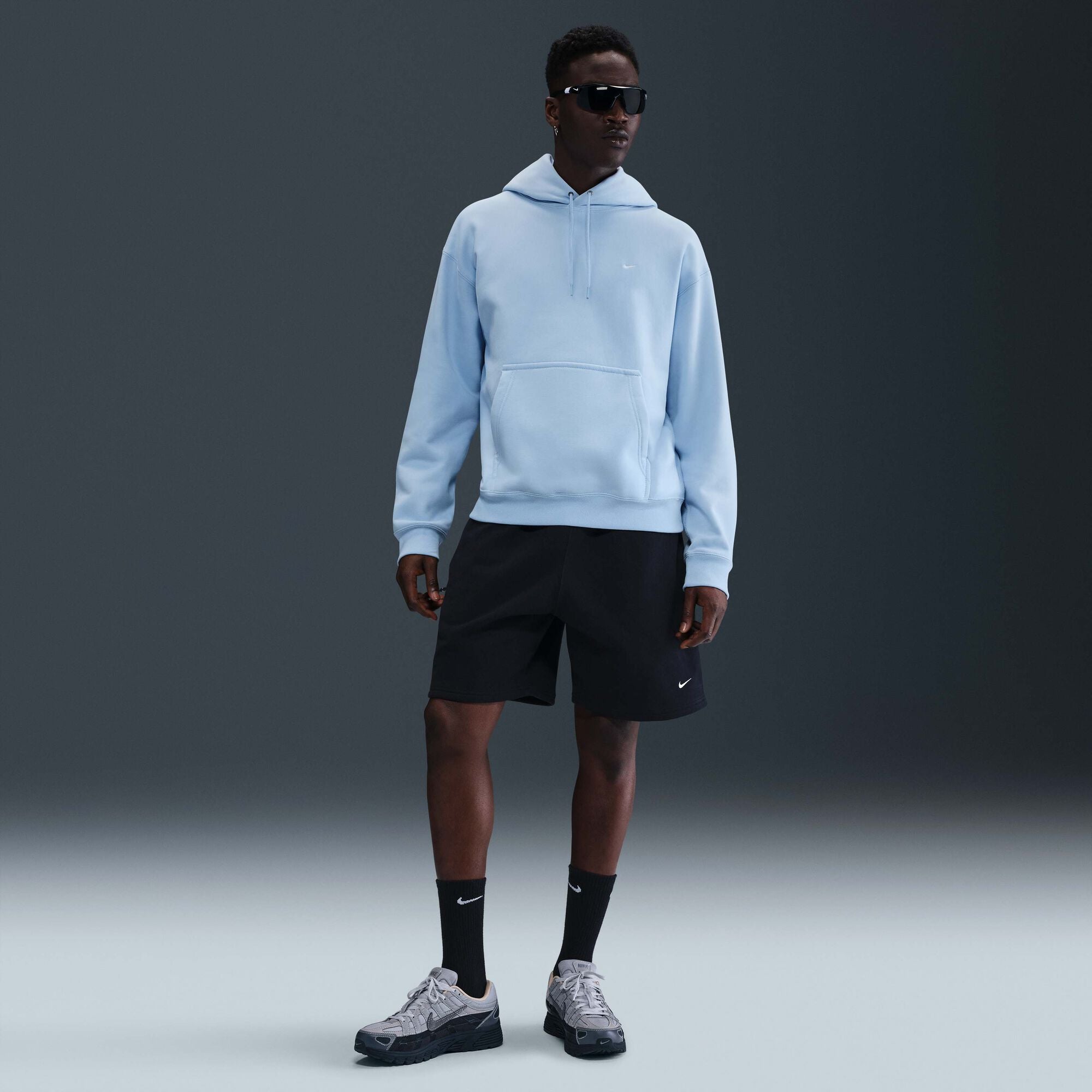 Nike Solo Swoosh Pullover Hoodie Celestine Blue/Celestine Blue/White