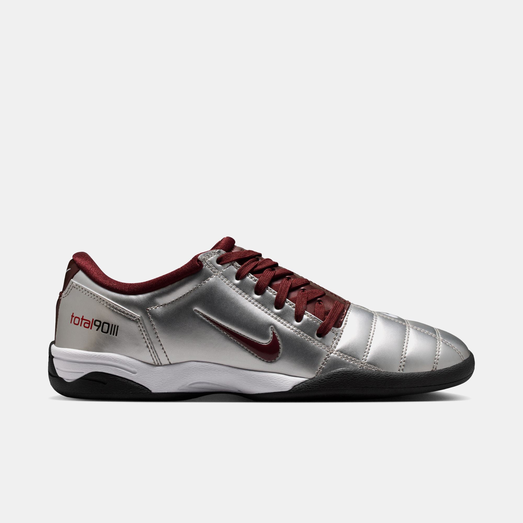 Nike Total90 Metallic Silver/Burgundy Crush/White