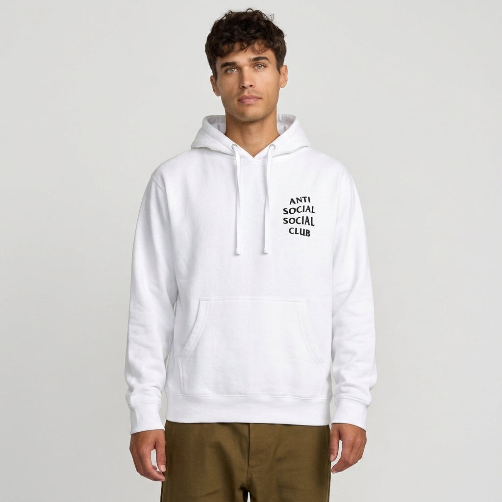 Anti Social Social Club Masochism Mind Game Hoodie White
