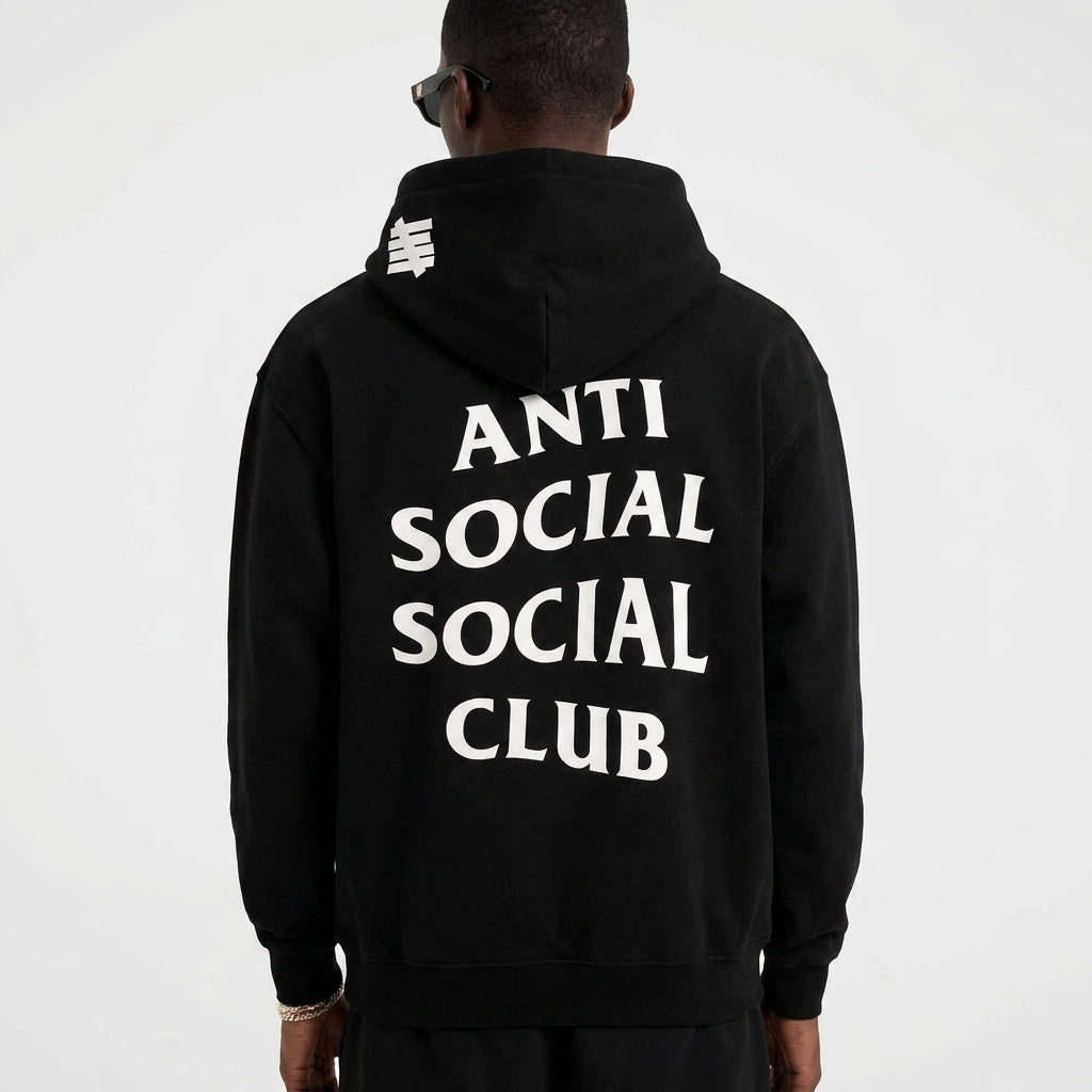 Anti Social Social Club x Undefeated Club Hoodie Black