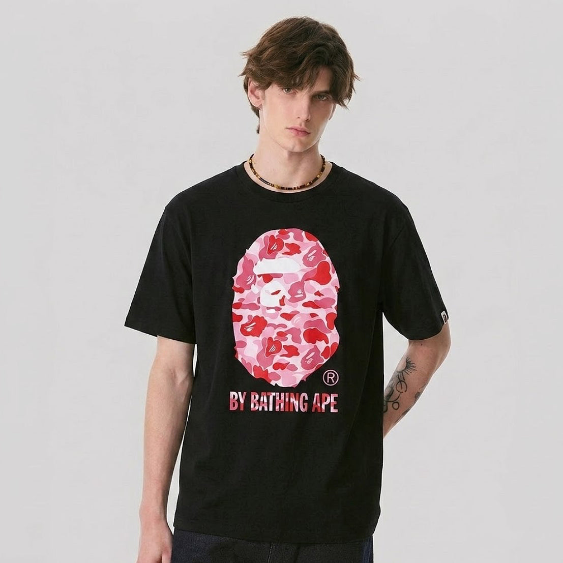 BAPE A Bathing Ape ABC Camo T-Shirt Black Pink