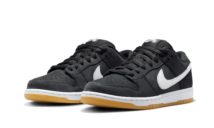 Nike SB Dunk Low Pro Black Gum, Black/White/Black/Gum Light Brown (CD2563-006)