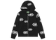 Denim Tears x Corteiz Cotton Wreath Zip Hoodie Black