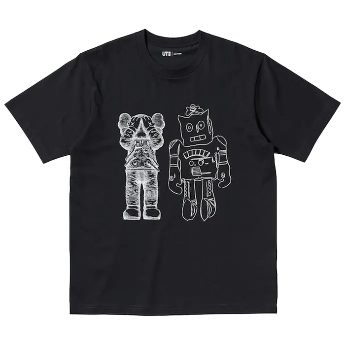 KAWS x Uniqlo Robot Graphic Black, Black (476351)