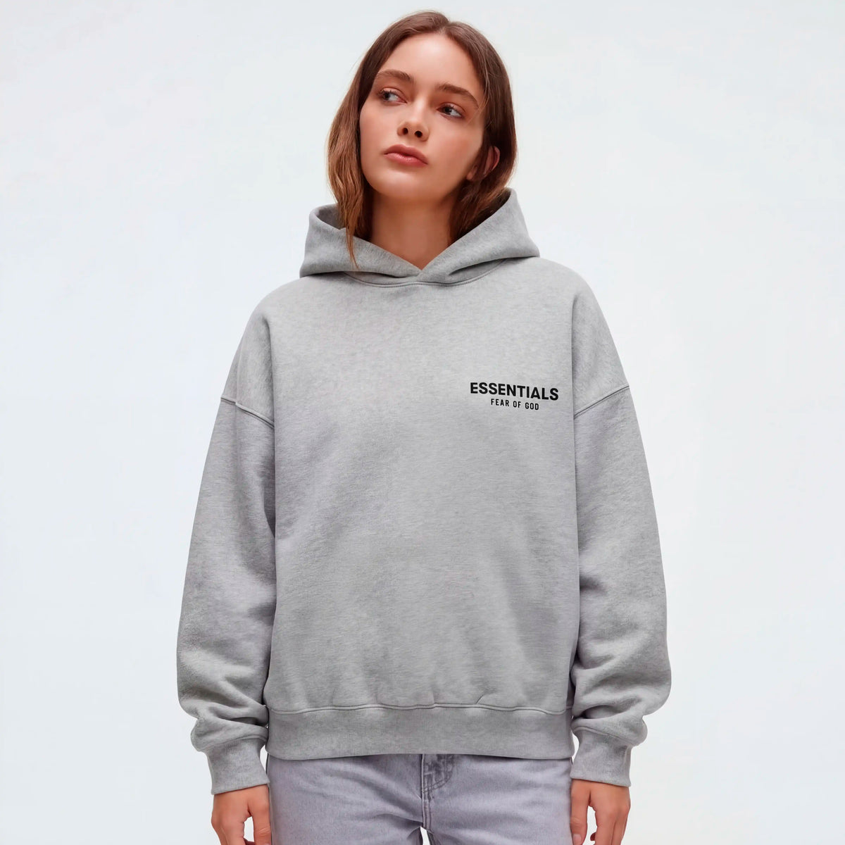Fear of God Essentials Hoodie Light Heather Gray
