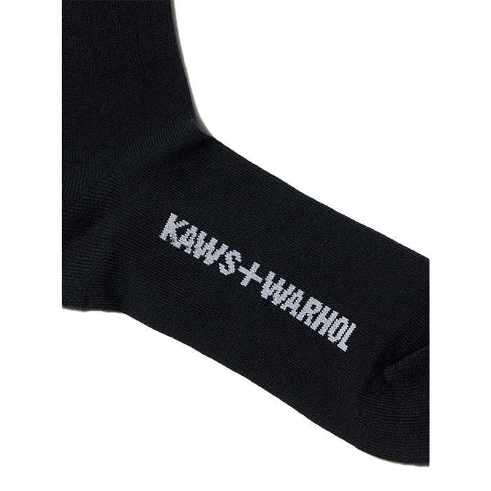 KAWS x Uniqlo Warhol Skull Head Socks Black