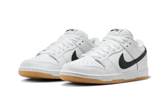 Nike SB Dunk Low Pro White Gum, White/Black/White/Gum Light Brown (CD2563-101)