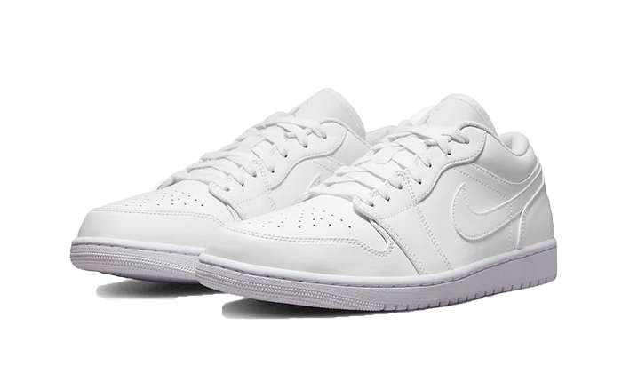 Air Jordan 1 Low Triple White, White/White (553558-136 / 553560-136)