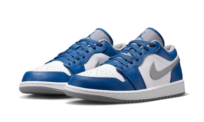 Air Jordan 1 Low True Blue, True Blue/Cement Grey/White (553558-412 / 553560-412)