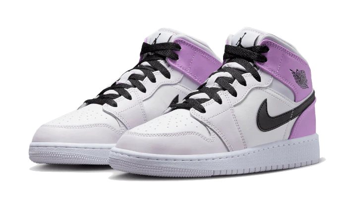 Air Jordan 1 Mid Barely Grape, Barely Grape/White/Rush Fuchsia/Black (DQ8423-501)