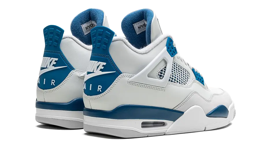 Air Jordan 4 Retro Military Blue (2024), Off-White/Military Blue/Neutral Grey (FV5029-141 / HF4281-141)