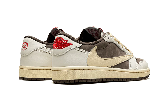 Air Jordan 1 Retro Low OG SP Travis Scott Reverse Mocha, Sail/University Red-Ridgerock (DM7866-162)