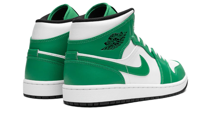 Air Jordan 1 Mid Lucky Green, Lucky Green/Black/White (DQ8426-301 / DQ8423-301)