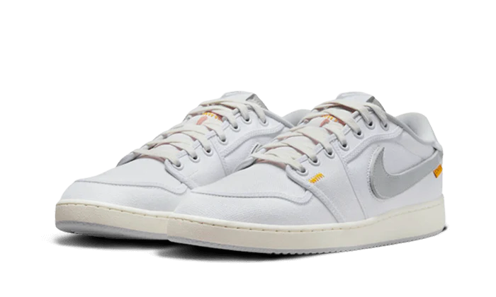 Air Jordan 1 Retro AJKO Low SP Union White Canvas, White/Neutral Grey-Sail (DO8912-101)