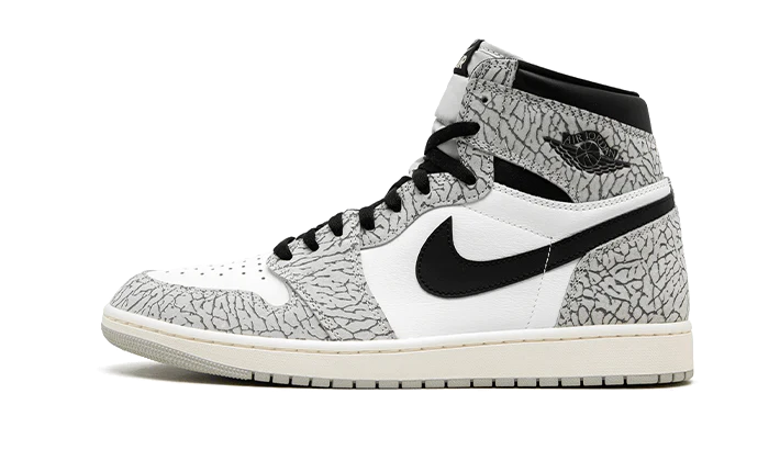 Air Jordan 1 Retro High OG White Cement, Tech Grey/Muslin/Black/White (DZ5485-052 / FD1437-052)