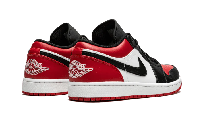 Air Jordan 1 Low Bred Toe, Gym Red/White-Black (553558-612 / 553560-612)