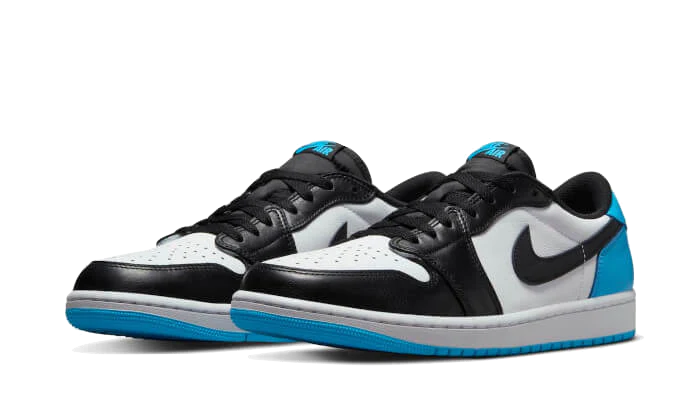 Air Jordan 1 Retro Low OG Black Dark Powder Blue, White/Dark Powder Blue/Black (CZ0790-104 / CZ0858-104)