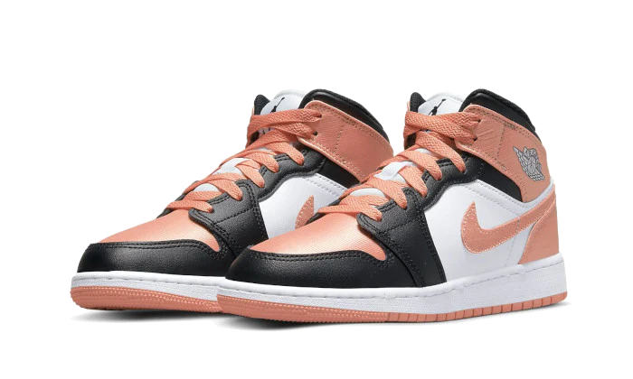 Air Jordan 1 Mid Light Madder Root, White/Black/Light Madder Root (DM9077-108)