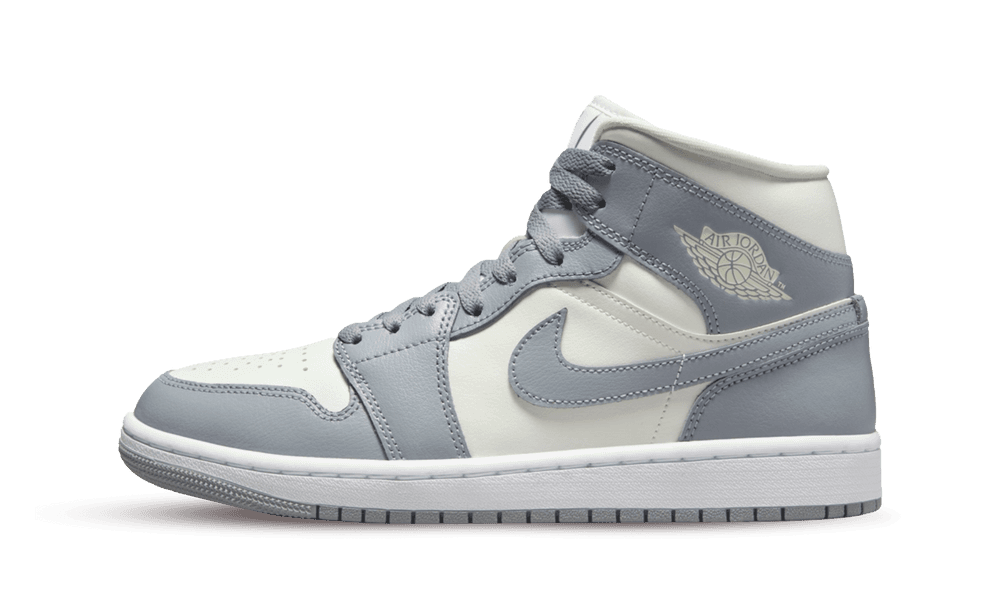 Air Jordan 1 Mid Stealth, Sail/Stealth-White (BQ6472-115)