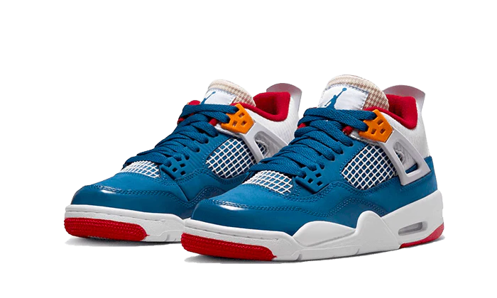 Air Jordan 4 Retro Messy Room, French Blue/White/Gym Red/Pearl White (DR6952-400)