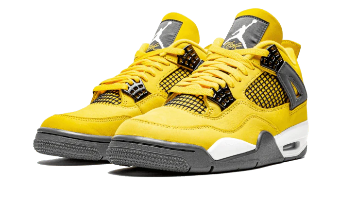 Air Jordan 4 Retro Lightning (2021), Tour Yellow/White-Dark Blue Grey (CT8527-700 / 408452-700)