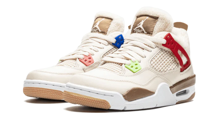 Air Jordan 4 Retro Where the Wild Things Are, Pearl White/Dark Driftwood-Gym Red (DH0572-264)