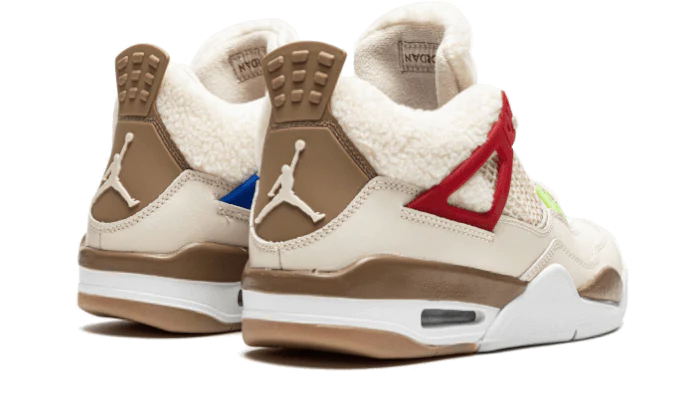 Air Jordan 4 Retro Where the Wild Things Are, Pearl White/Dark Driftwood-Gym Red (DH0572-264)